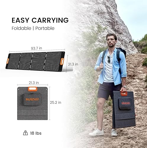 Miniatura 7 de Panel solar portátil de 200 W, plegable, 200 W, cargador solar de células solares para estación de energía, impermeable con soporte ajustable XT60