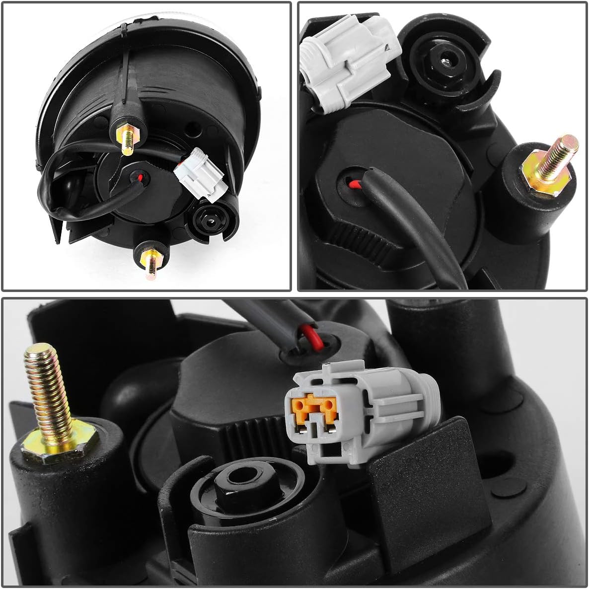 DNA MOTORING FL-ZTL-166-CH Assembly Fog Light Driver & Passenger Side Enhance visibility [Compatible with 02-03 Nissan Maxima]