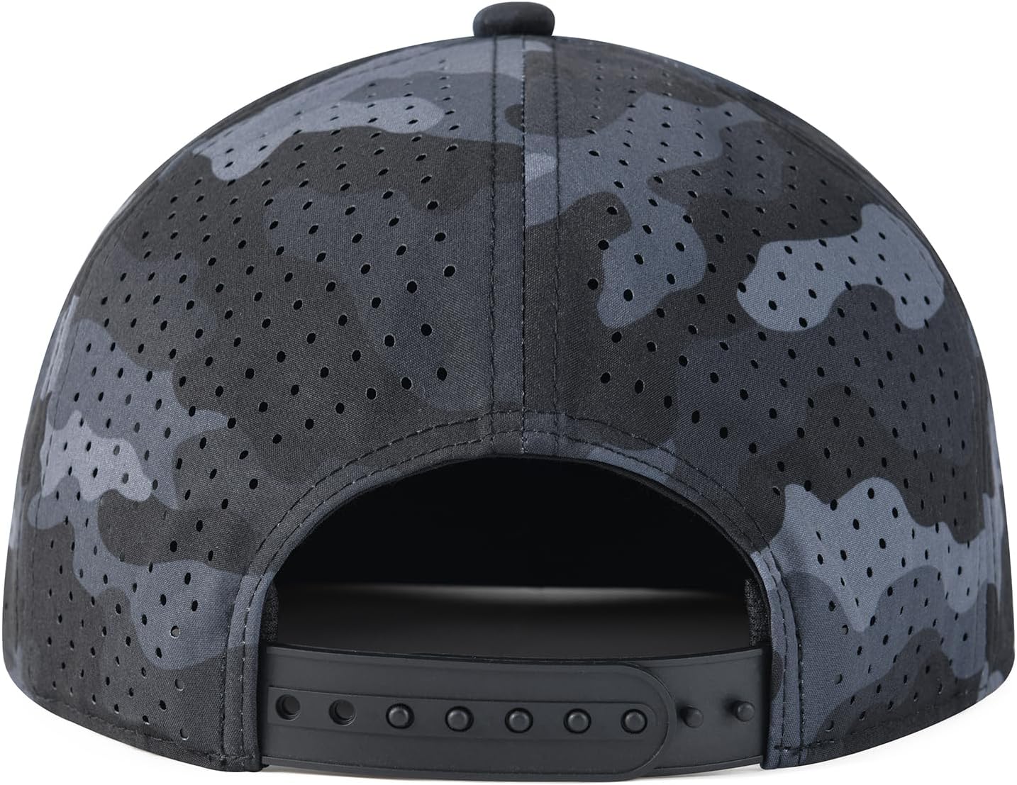 FEINION Men Flat Brim Adjustable Performance Hat Snapback Laser Perforated Baseball Cap - Image 5