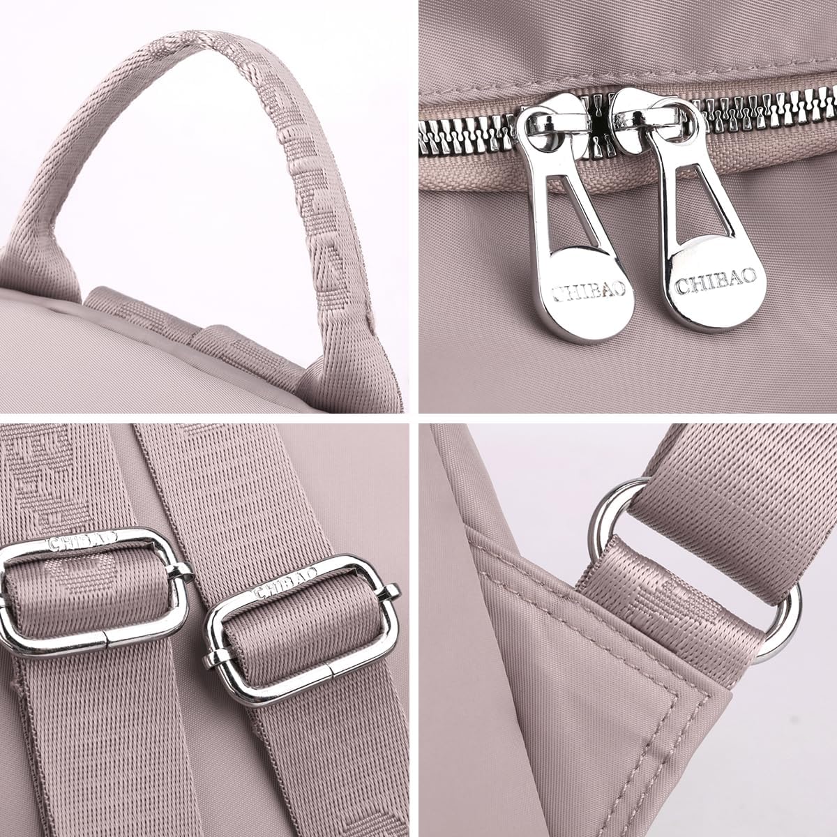 Small Resistant Backpack For Women Lightweight Nylon Waterproof 13.3 Inch Mini Travel Daypack - Image 6