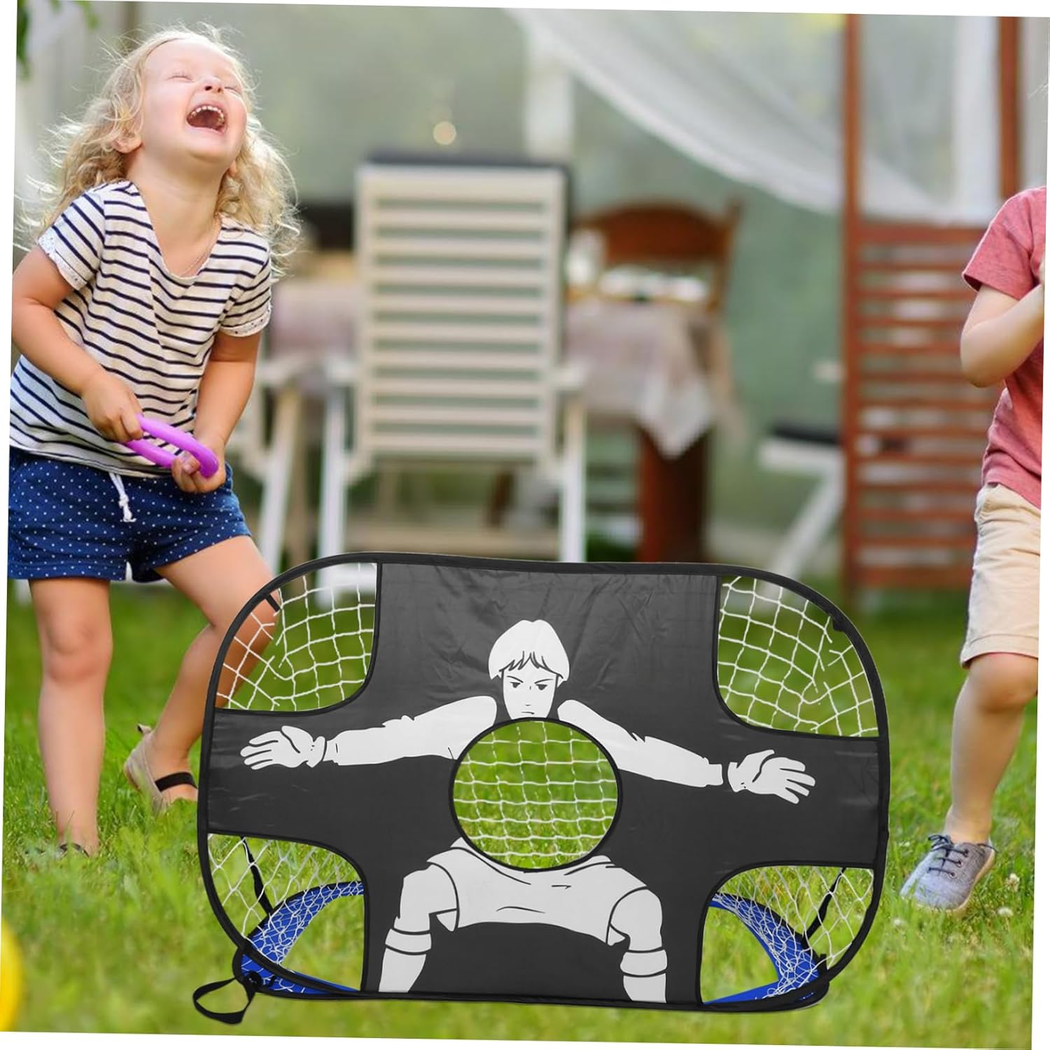 VANZACK Portable Football Goal Boys and Girls Soccer Goal Indoor Soccer Net Collapsible for Easy Storage Boys and Girls