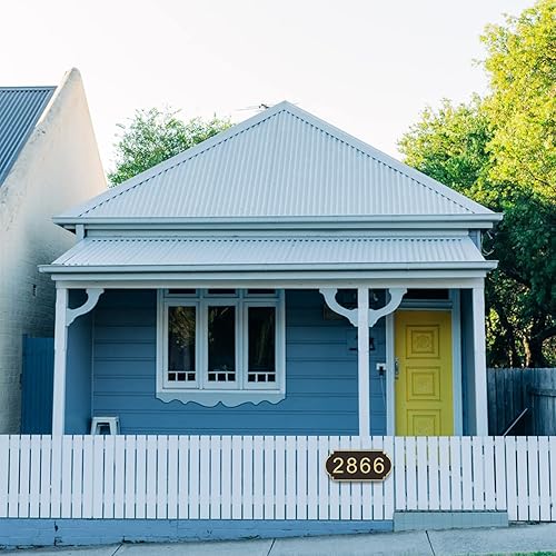 Miniatura 20 de Placa de dirección acrílica personalizada, letrero de dirección horizontal, utilizado para casa, puerta, calle o buzón Hengkuan-2