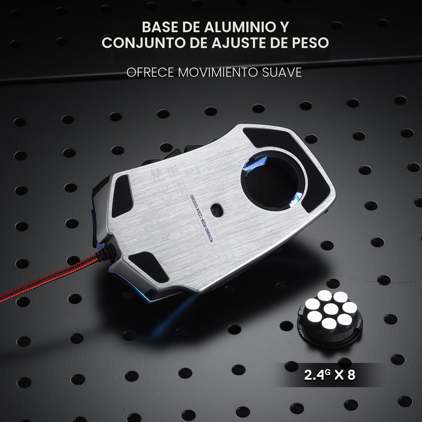 Redragon M990 MMO - Ratón para juegos, 32000 DPI de alta precisión con cable RGB con 23 botones programables, 16 teclas macro laterales, soporte de software, base de aluminio