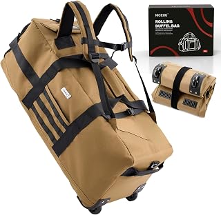 80L Waterproof Rolling Duffel Bag
