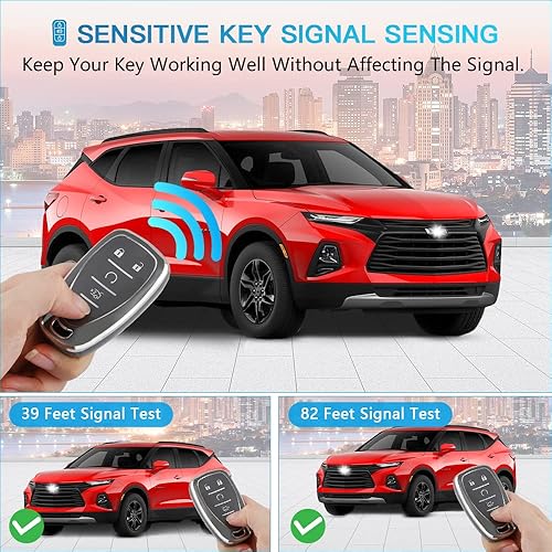 Miniatura 4 de 1797 Funda para llavero para Chevy Chevrolet Accesorios Malibu Cruze Equinox Camaro Blazer Traverse Llavero Remoto de Coche Carcasa para Hombres