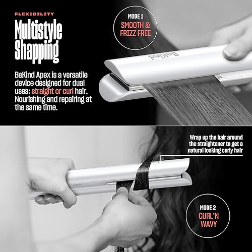 Miniatura 5 de Bekind Apex - Plancha plana 2 en 1 para todos los peinados, plancha y rizador de pelo de 1 pulgada a 460 F para todos los peinados, tecnología ultra