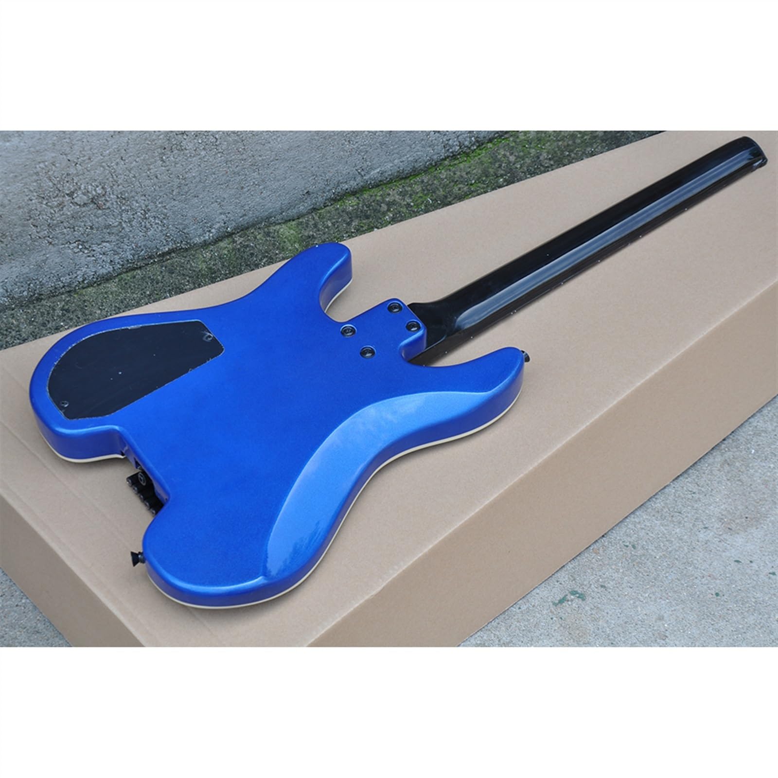 Niebieska 39-calowa 24-progowa Bezgłowa Gitara Elektryczna Z Palisandrową Podstrunnicą Początkujący Bezgłowy Gitara Elektryczna