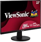 ViewSonic VA2247-MH Moniteur 22 po Full HD 1080p avec 100Hz, FreeSync, Bords Ultra-Fins, Protection des Yeux, Entrées HDMI, VGA pour Maison et Bureau