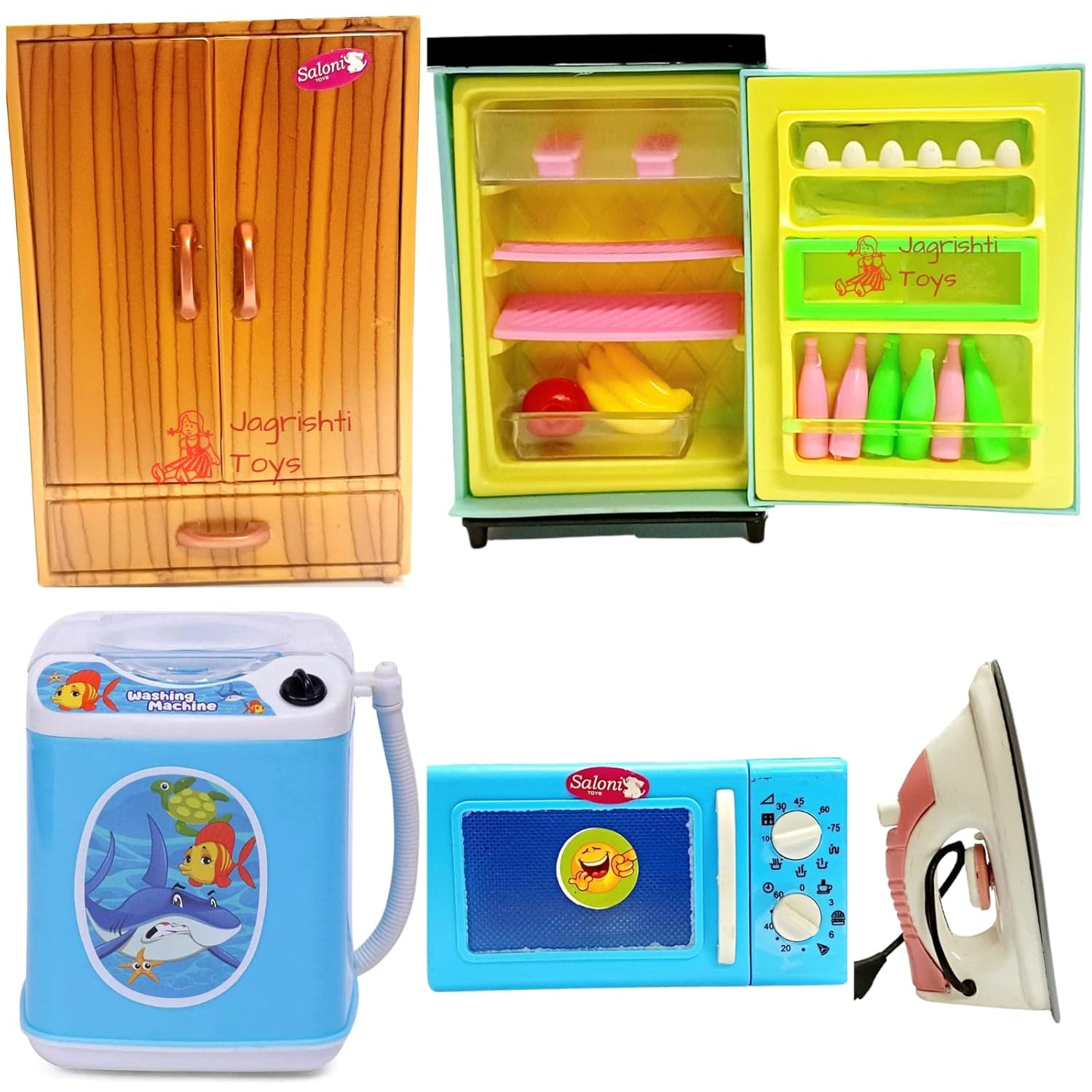 Buy Jagrishti toys miniature kitchen set combo of cupboard, washing