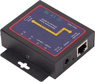 Device Server RS232 to RJ45, RS232 to Ethernet Serial Device Server, 300bps to 230400bps Minus10℃ to 55℃ with IP210 Chipset, TCP IP Device Server Converter, Supports for XP, for WIN7, for WIN8, for IN