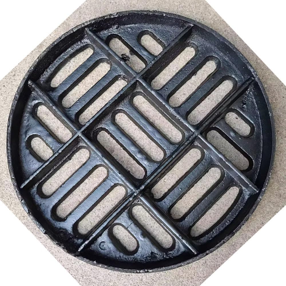 20cm Canale Drenaggio Rotonda Griglie Di Drenaggio In Ghisa Resistente E Durevole, Piovana Copertura Esterno Per Giardino(20cm (8"))