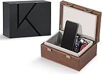 Vista 16 de KK6M-BL Faraday - Caja protectora para llavero, bloqueo de señal RFID, caja de blindaje para llaves de automóvil, jaula Faraday vintage antirrobo