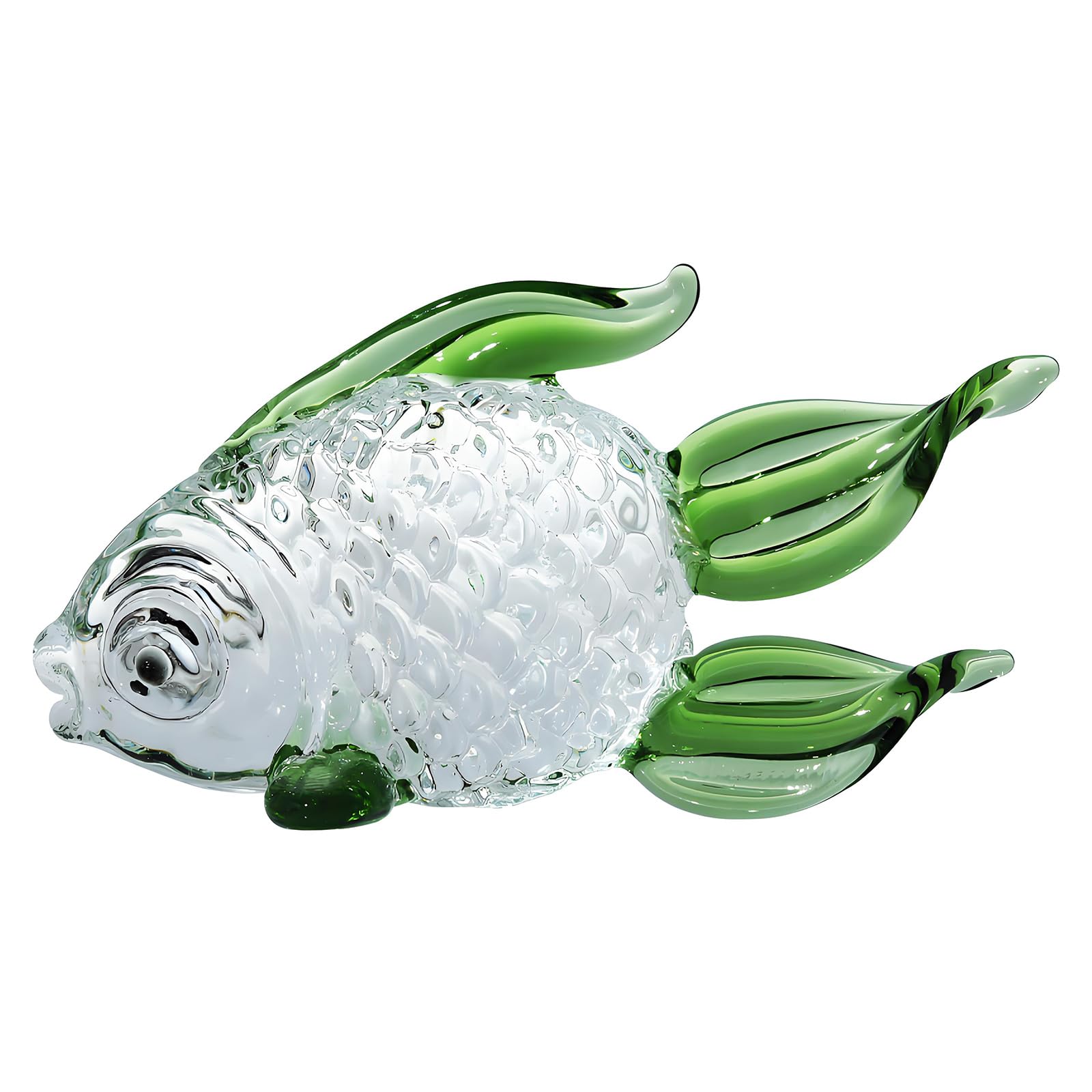 Tsophreniq Artistic Fish Ornament Delicate Fish Figurine Enhances Any Interior Designs Styles for House Artificial Decoration