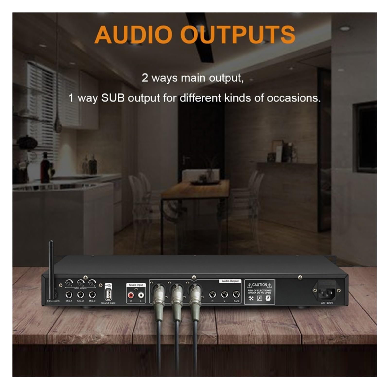 Procesador De Audio Digital Profesional K1800, Procesador De Karaoke DSP De 32 Bits, Preefectos KTV, Sistema De Altavoces Con Efecto Eco, Bluetooth, USB