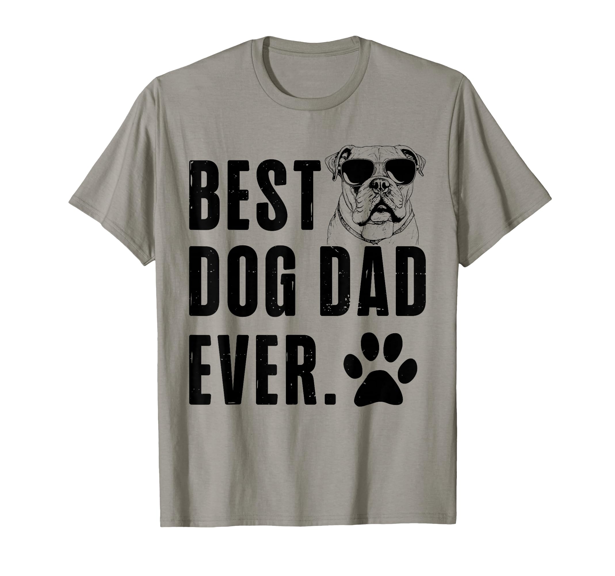American Bulldog Daddy Dad Best Dog Dad Ever Men T-Shirt