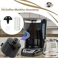 Vista 3 de Cesta de café para máquina de café con resorte inferior, kit de tapón de repuesto para máquina de café Mr. Coffee Hamilton, accesorio 990117900 2