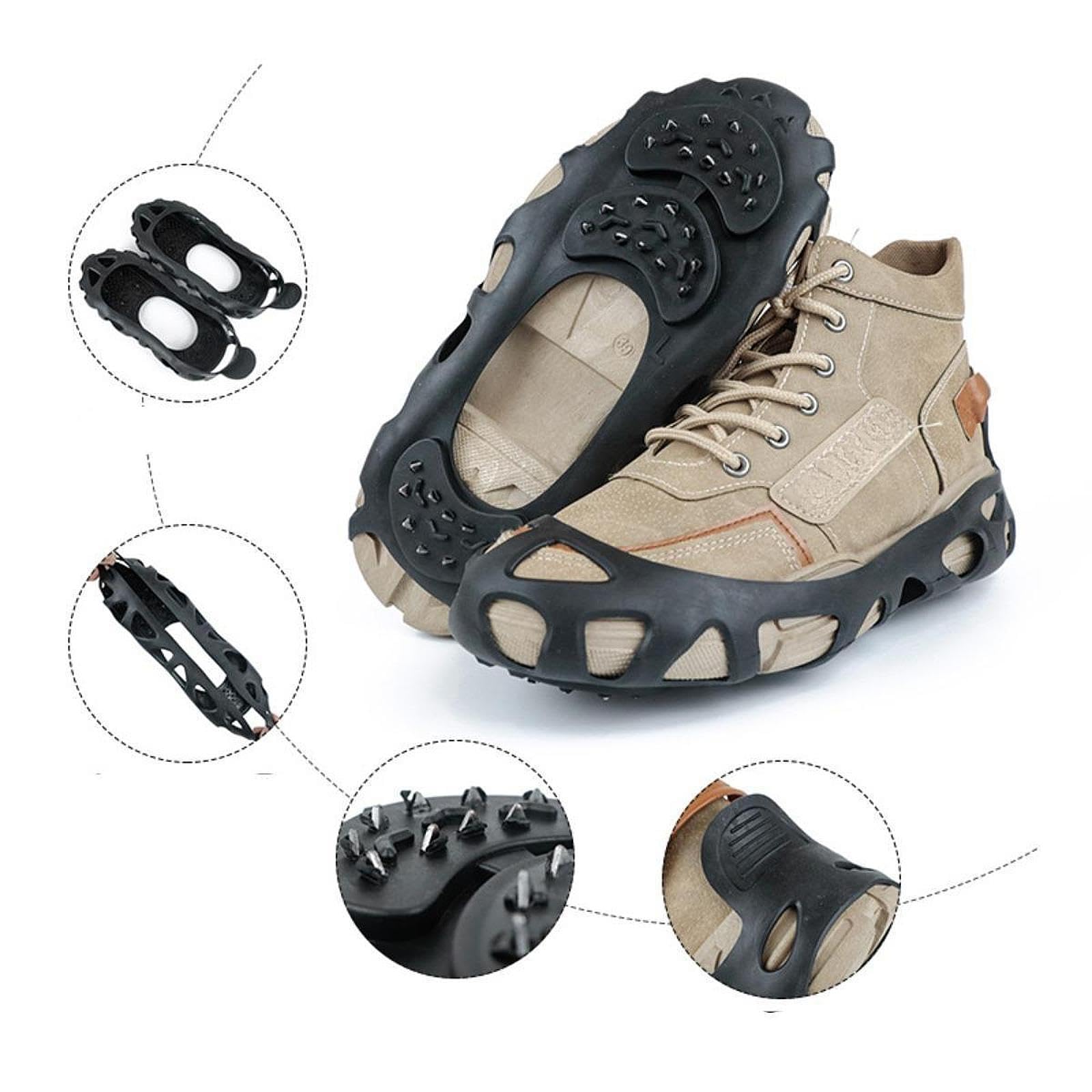 Generic Ice Traction Cleats for Footwear, Snow Grippers for Hiking and Mountaineering, L