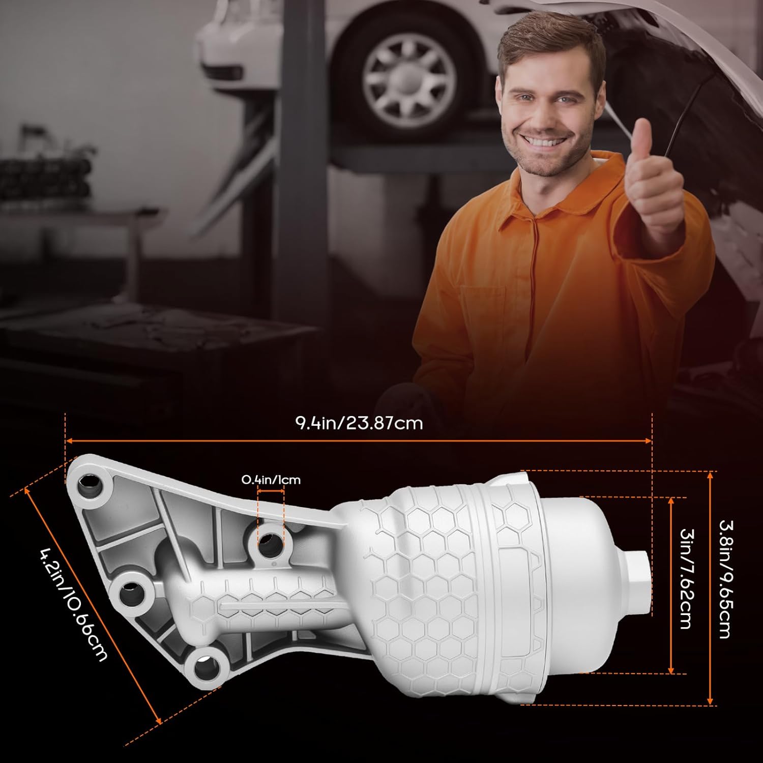 26300-3LAA0 Upgraded Aluminum Oil Filter Housing Assembly Kit Compatible with Kia Sorento Cadenza Sedona 2017-21,Telluride 2020-24,for Hyundai Palisade 2020-24,Genesis G80 2017-20,Replace 263003LAA0