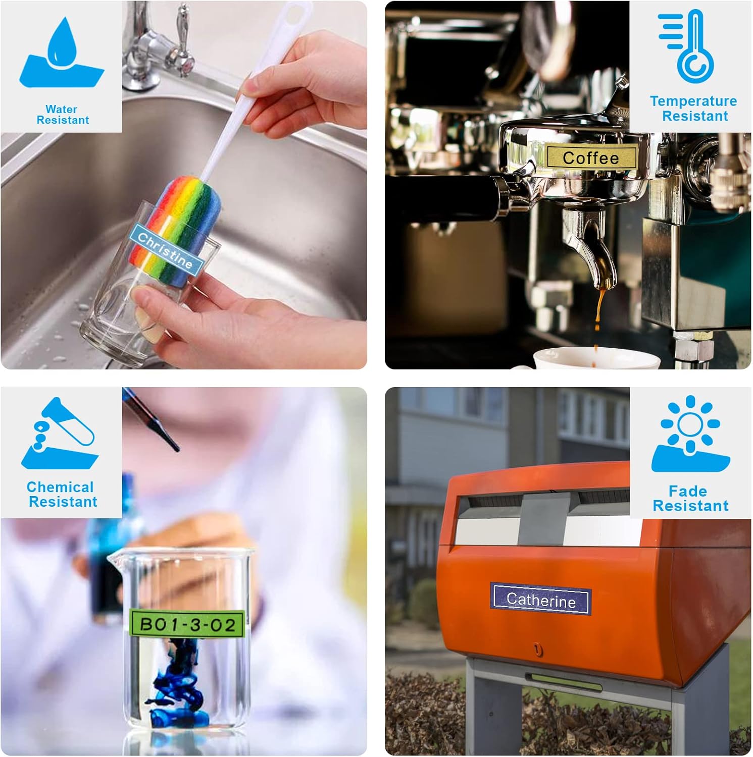 6 Pack Compatible with DYMO D1 COLORPOP! Label Tape Replacement for Dymo D1 Label Tape 12mm 0.47(Blue/Pink/Purple/Gold/Green/Yellow Glitter)for Dymo LabelManager 160 420P 280 360D PnP,Laminate - Image 5