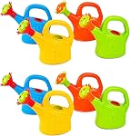 8PCS Plastic Watering Cans Chicken Watering Garden Play Watering Cans Kids Beach Bath Watering Cans Random Color