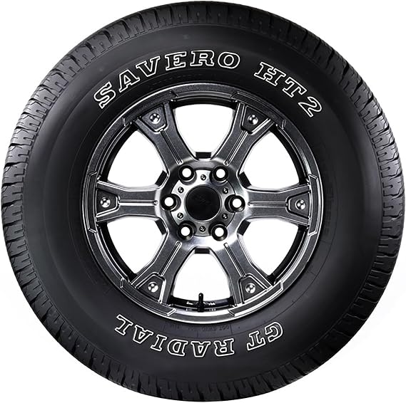 GT Radial Savero HT2 LT30X9.50R15 104R C | Light Truck Highway All Season Traction 104R Rated C (6 Ply) Radial Construction Outlined White Lettering Tire