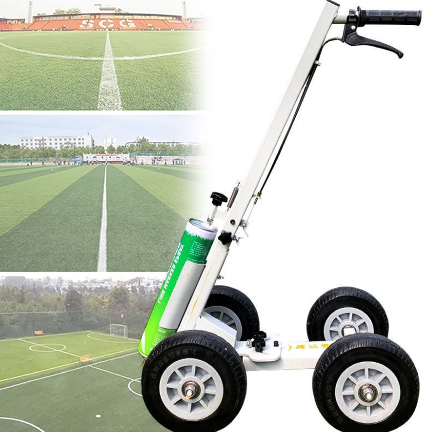 asdchZen Hand-Push Lane Marking Applicator,Line Marker Spray Paint Line,Wheel Transfer Line Marking Machine,Factory Marking Works With Road Or Grass Marking Paint,