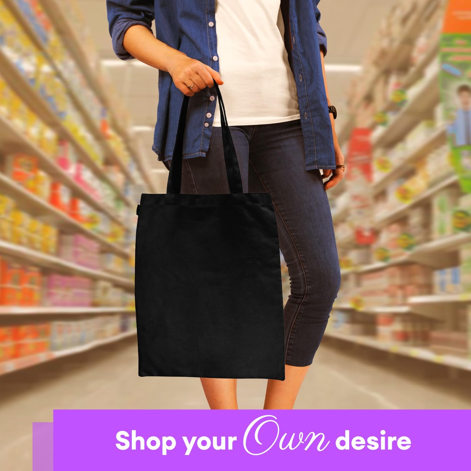 Top Urban Tote Bag Plain Natural Cotton Bag Ideal for Shopping Printing and Decoration Lightweight Reusable Canvas Fabric Bags for DIY Advertising - Image 3