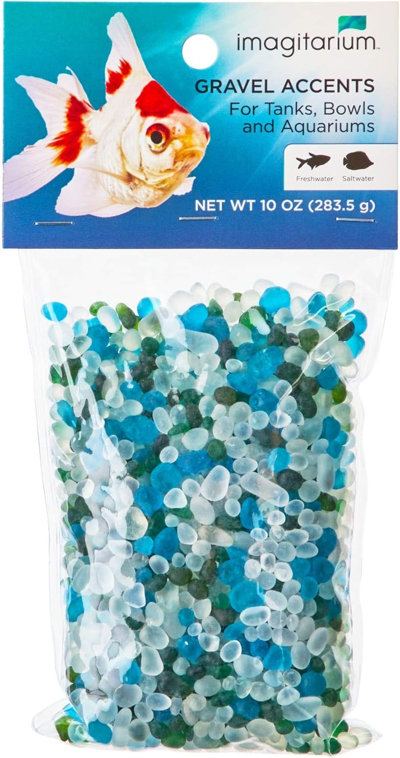 imagitarium Surf Glass Aquarium Gravel Accent Mix, 10 oz