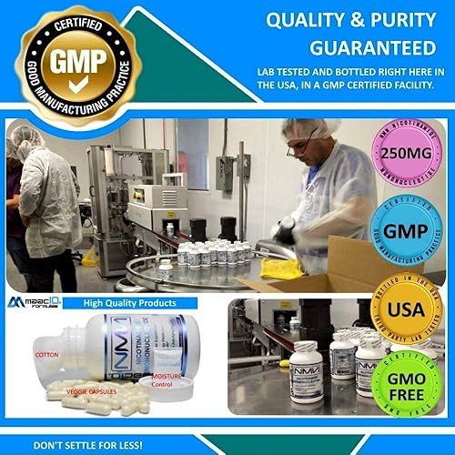 Miniatura 4 de MAAC10 NMN Supplement 250mg Capsules - Genuine NMN Nicotinamide Mononucleotide NAD+ Supplement, Stabilized Form, Pairs Well with Trans-Resveratrol