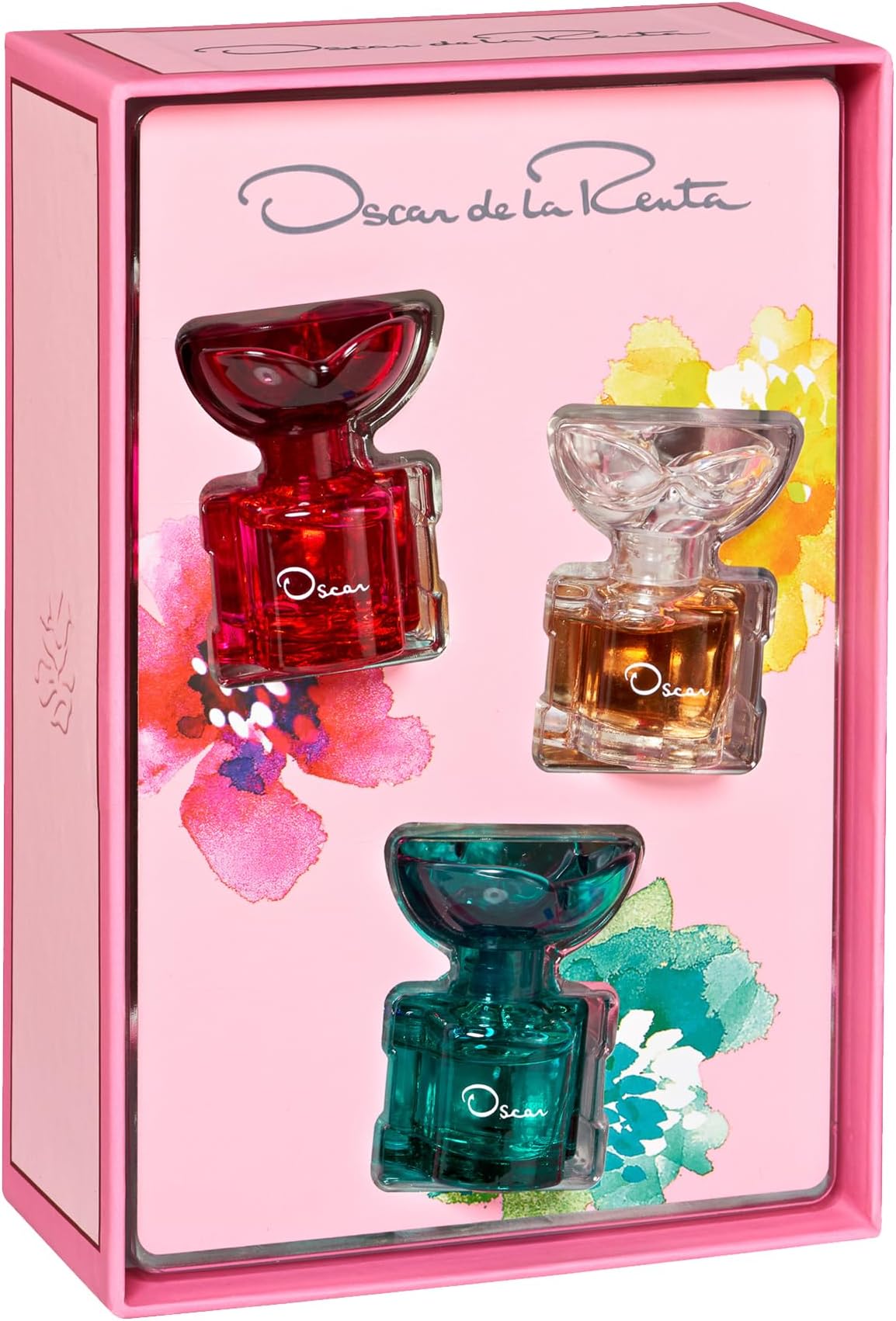 Oscar de la Renta Mini Perfume Spray Trio Gift Set for Women - Esprit D'Oscar 0.25 Fl. Oz., Oscar Collection Rose 0.25 Fl. Oz., & Oscar Collection Jasmine 0.25 Fl. Oz.