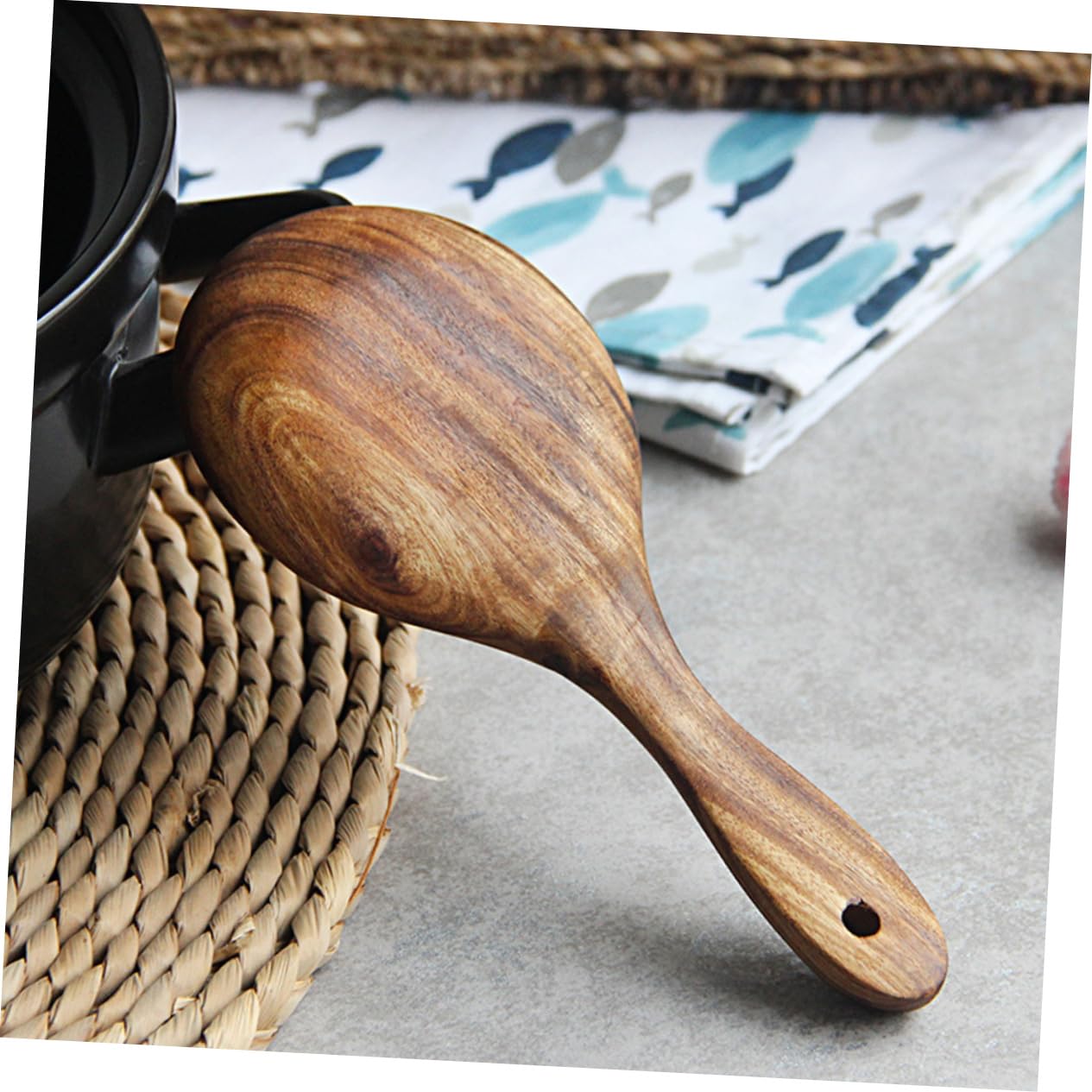 Cucharas de Madera for cocinar, Cucharas de Madera for cocinar, Cuchara de Sopa Japonesa, Cuchara de arroz, Cucharas for Servir Comida, Olla arrocera asiática