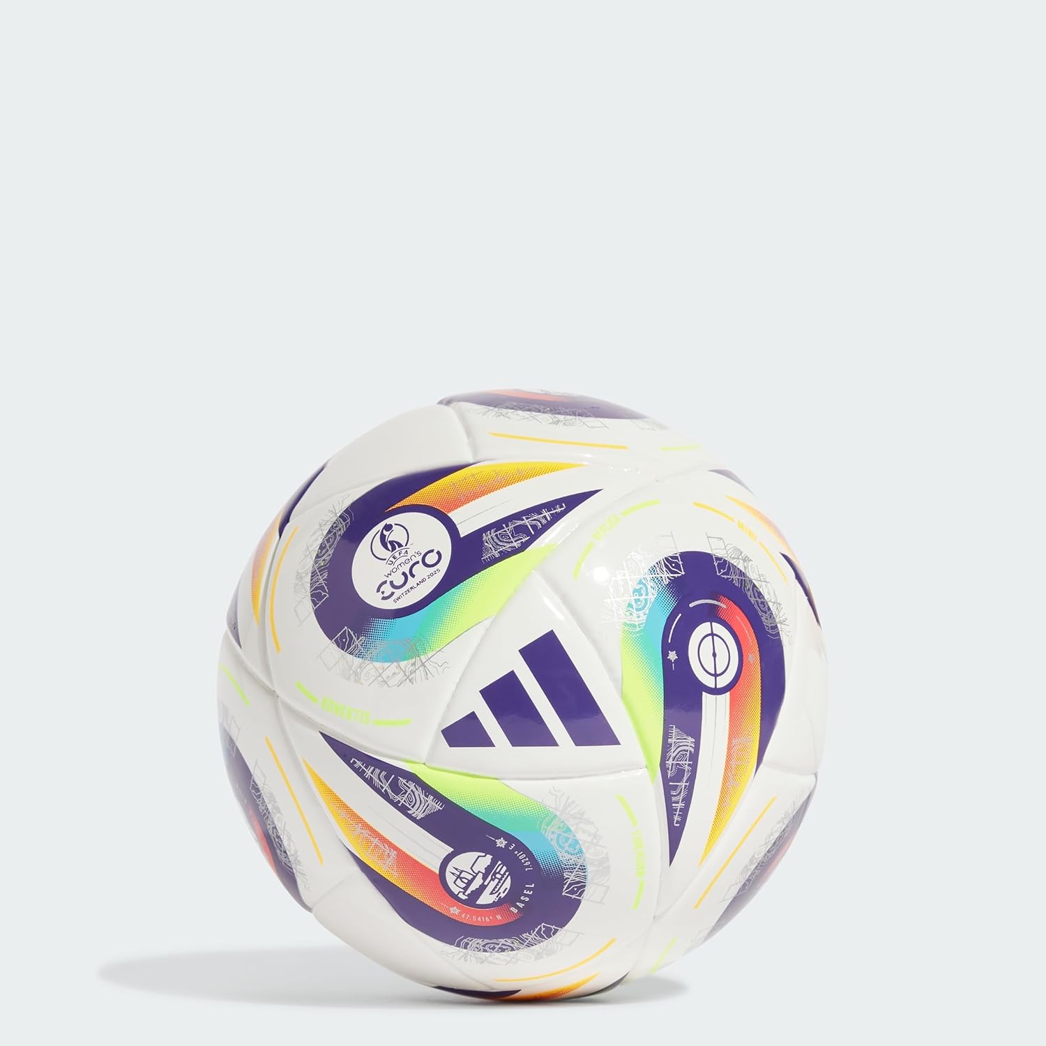 adidas Women's Euro25 Mini Ball, Others, White