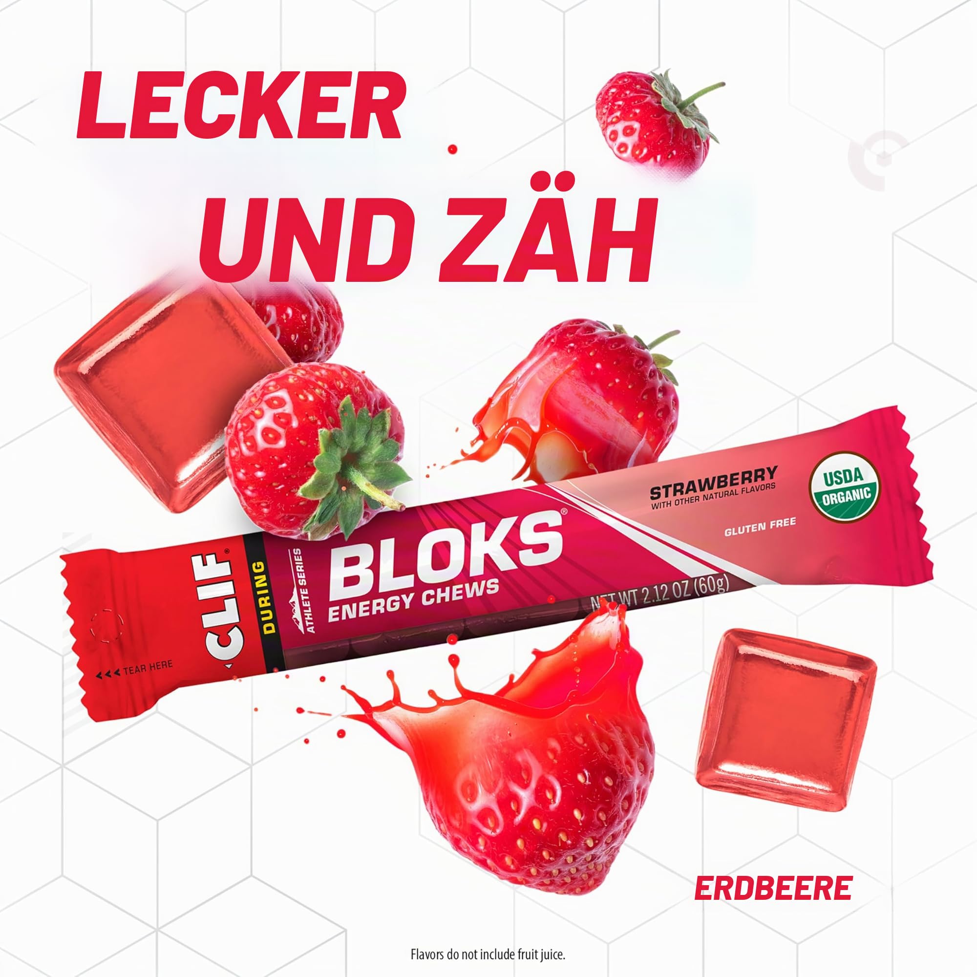 Clif Bar Shot Bloks Erdbeere 18er Pack (18 x 60g)