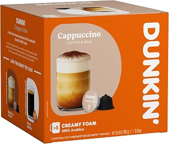 Dunkin' Dolce Gusto Capsules Cappuccino - 10 Capsules (Pack of 2)
