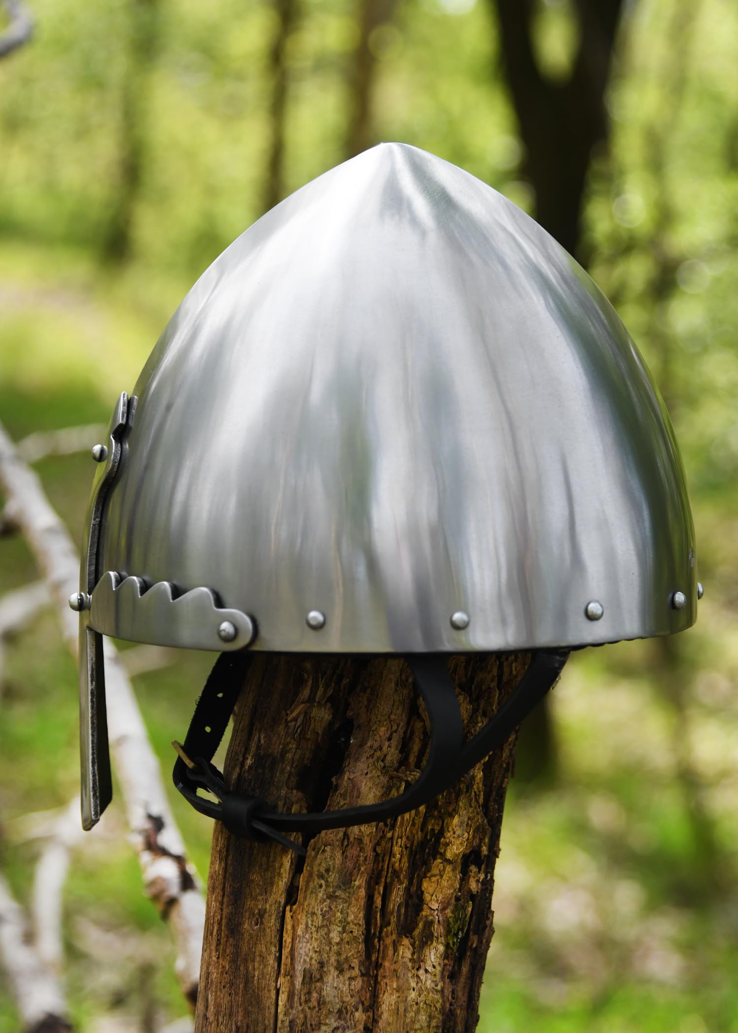 Ulfberth - Nasalhelm - St. Wencelass - Wenzelhelm - 2mm Stahl - Schaukampftauglich - Mittelalter - Reenactment - LARP