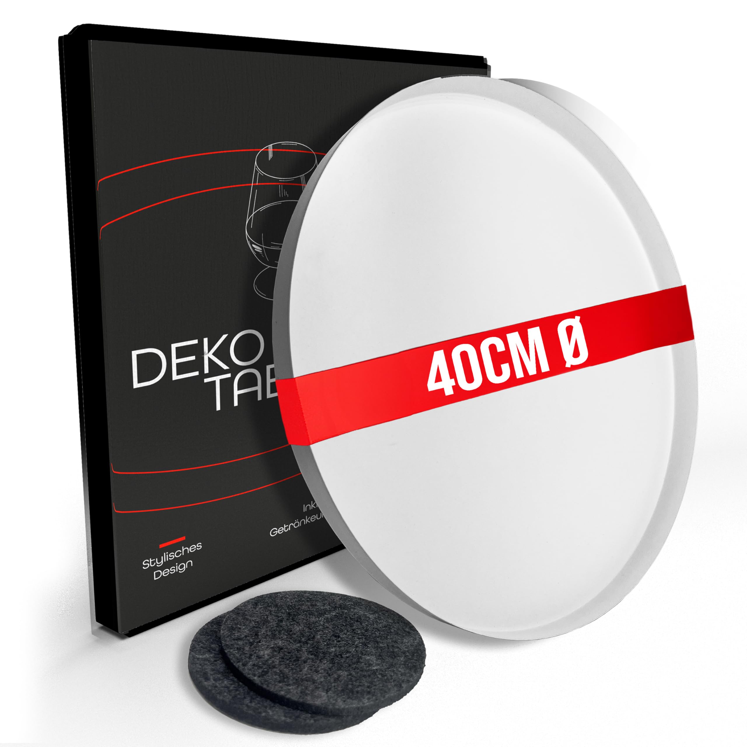 Assiette décorative ronde blanche DREIBERG pour sublimer votre salon