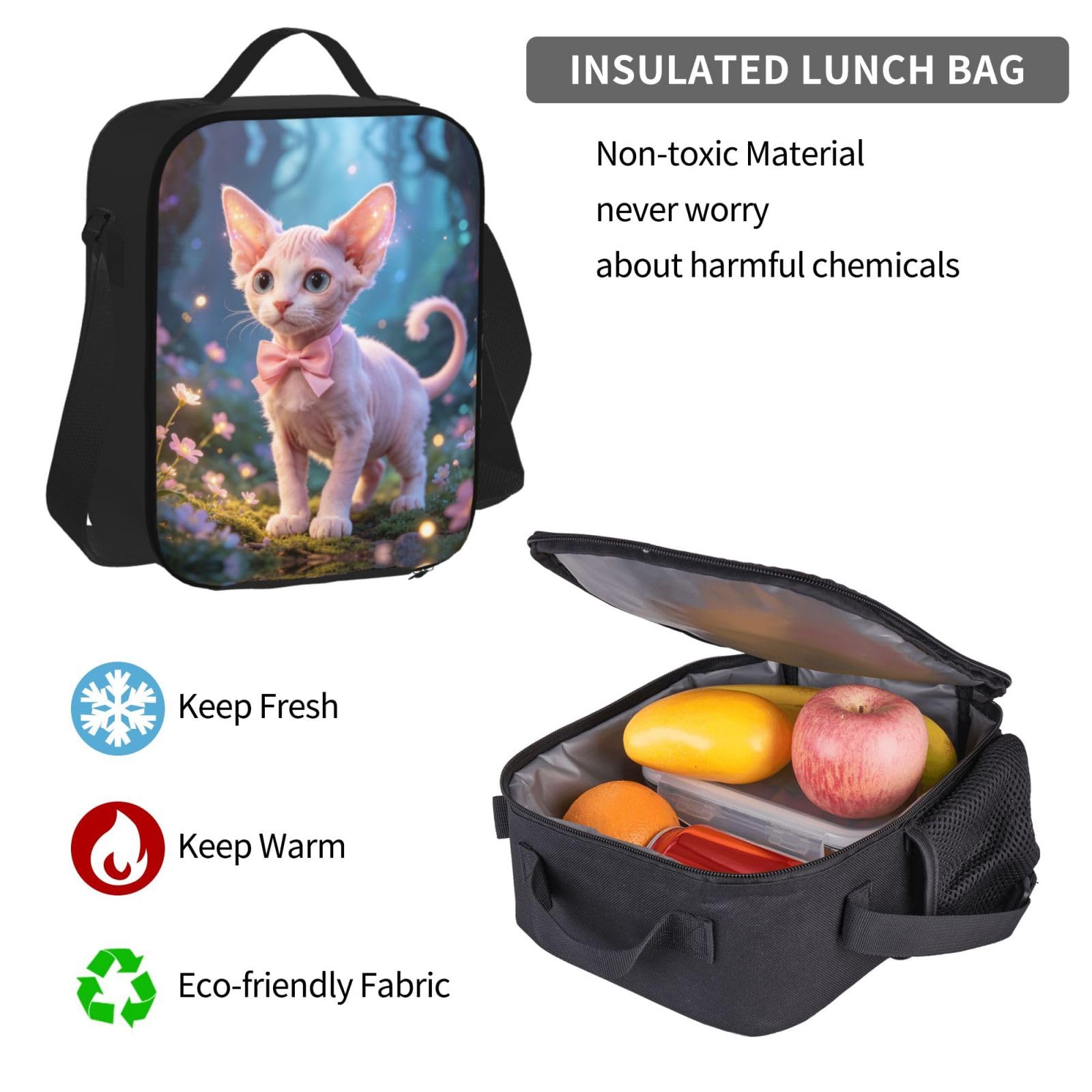 Set 3 in 1 borsa da viaggio per pendolari, borsa termica per il pranzo, borsa termica per il pranzo, con tasca per laptop