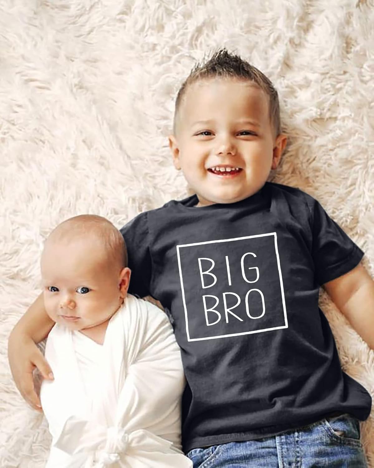 MNLYBABY Big Brother Shirt Toddler Baby Boy Promoted to Big Brother Announcement Tshirt Infant Short Sleeve Clothes - Image 3