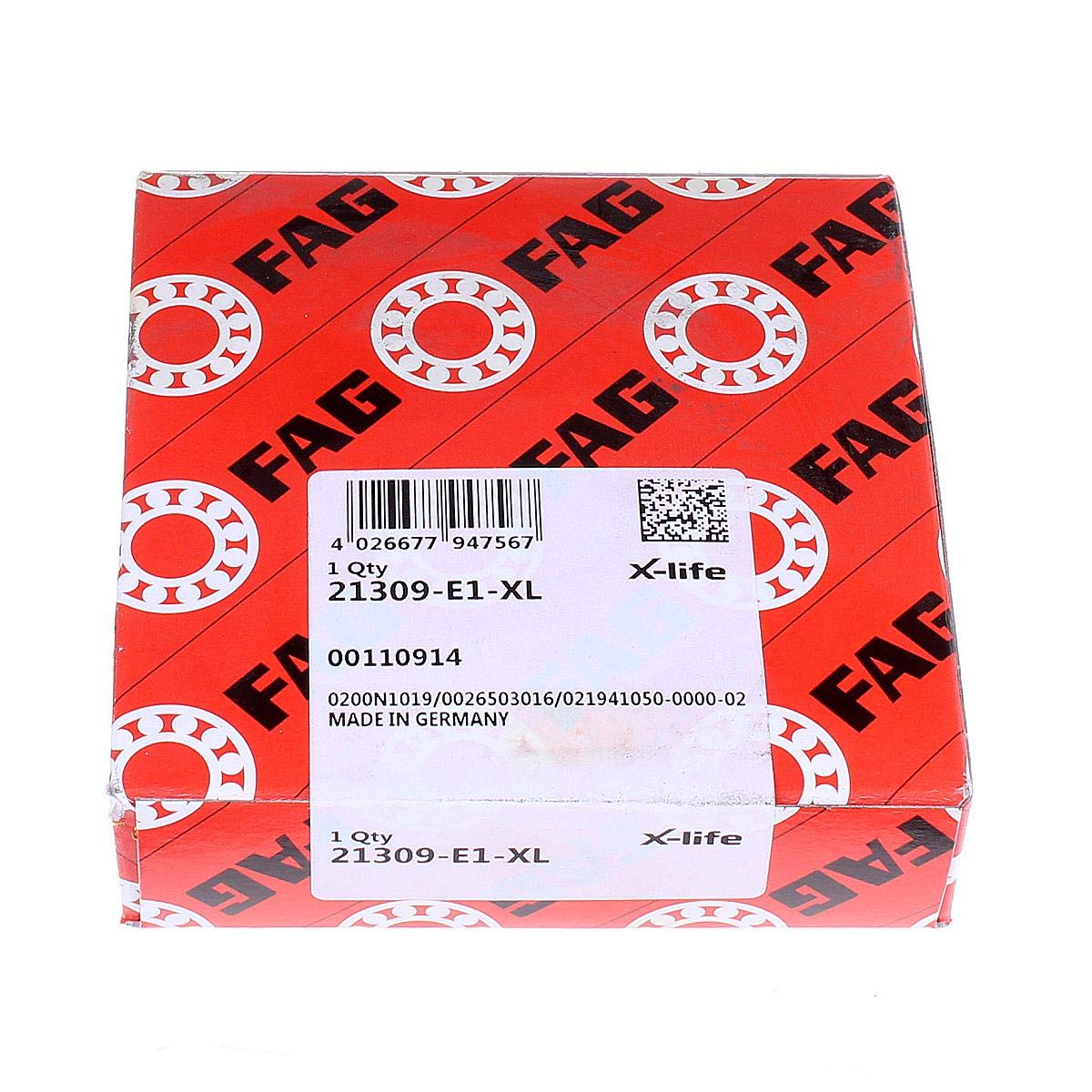 Cuscinetto orientabile a rulli 45x100x25 21309-E1-XL FAG