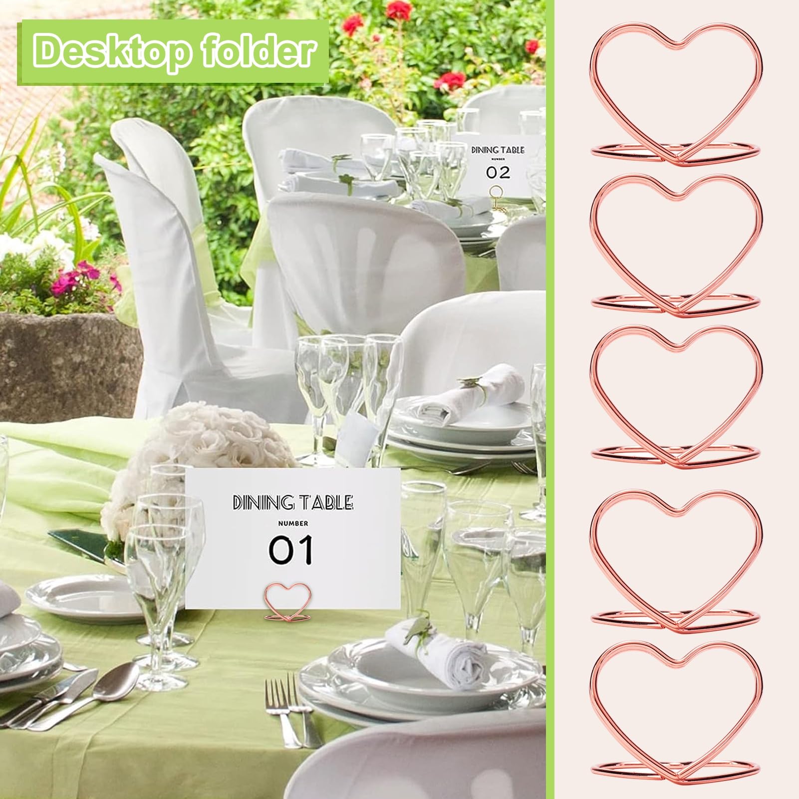 32 pz Segnaposto per Matrimonio Porta Cartellini con Nome Piccolo