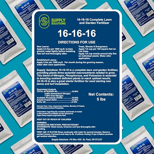 Miniatura 2 de 16-16-16 Fertilizante granular multiusos completo para césped y jardín, el alimento vegetal definitivo para vegetación exuberante y flores