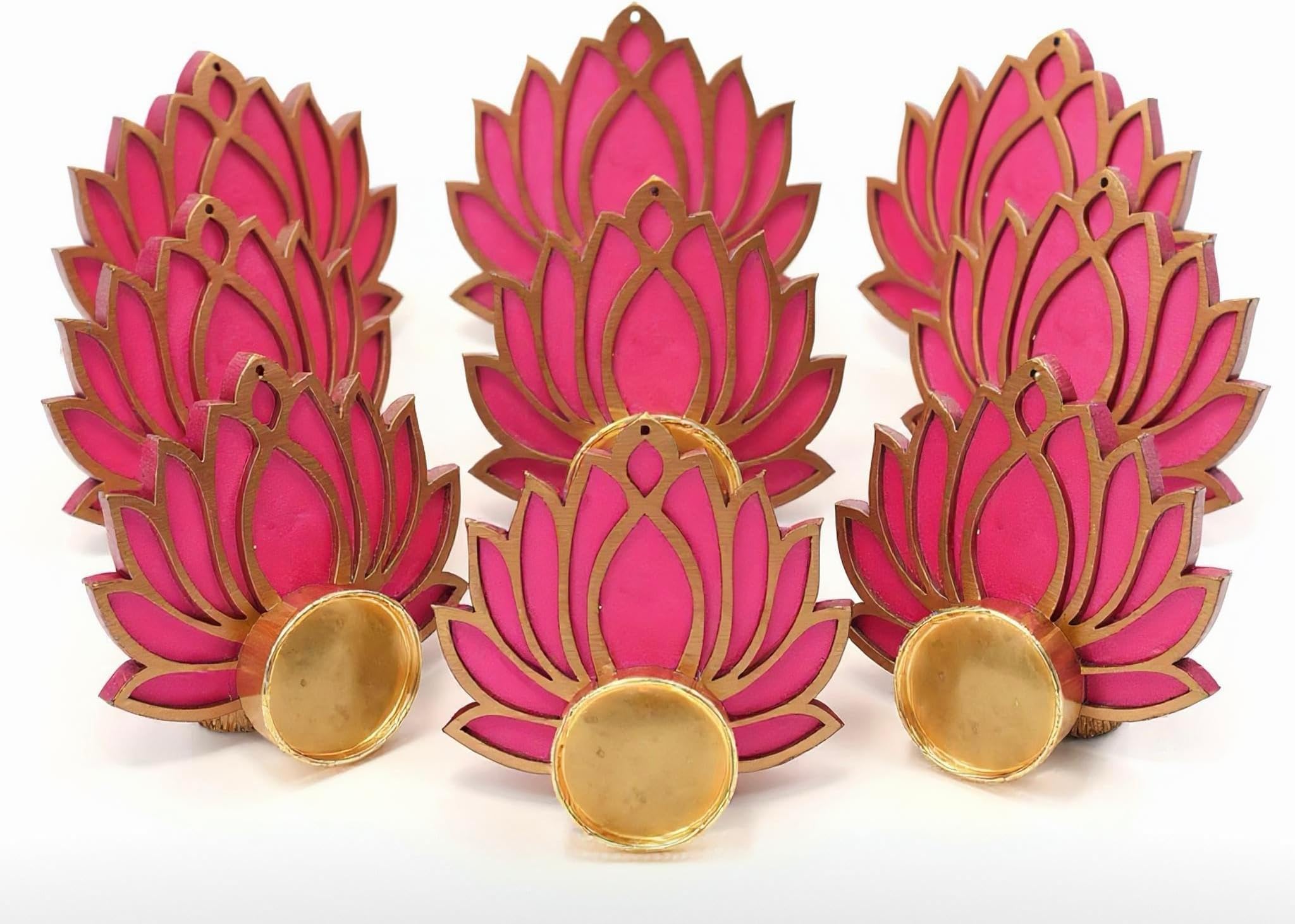 India Gift Hub Tea Light Holders, Diwali Diyas, Diwali Gift, Home Decor, Diwali Decor, Candle Holders, Tealight Holder, Table Top. (Pack of 15)