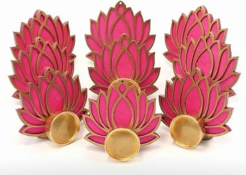 India Gift Hub Tea Light Holders, Diwali Diyas, Diwali Gift, Home Decor, Diwali Decor, Candle Holders, Tealight Holder, Table Top. Pack of 15