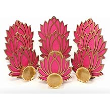 India Gift Hub Tea Light Holders, Diwali Diyas, Diwali Gift, Home Decor, Diwali Decor, Candle Holders, Tealight Holder, Table Top. (Pack of 5)