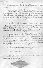 Washington Re-Election Npage From The US Senate Journal Dated 13 February 1793 Reporting The Election Of George Washington To A Second Term As President With John Adams As His Vice President Poster Pr