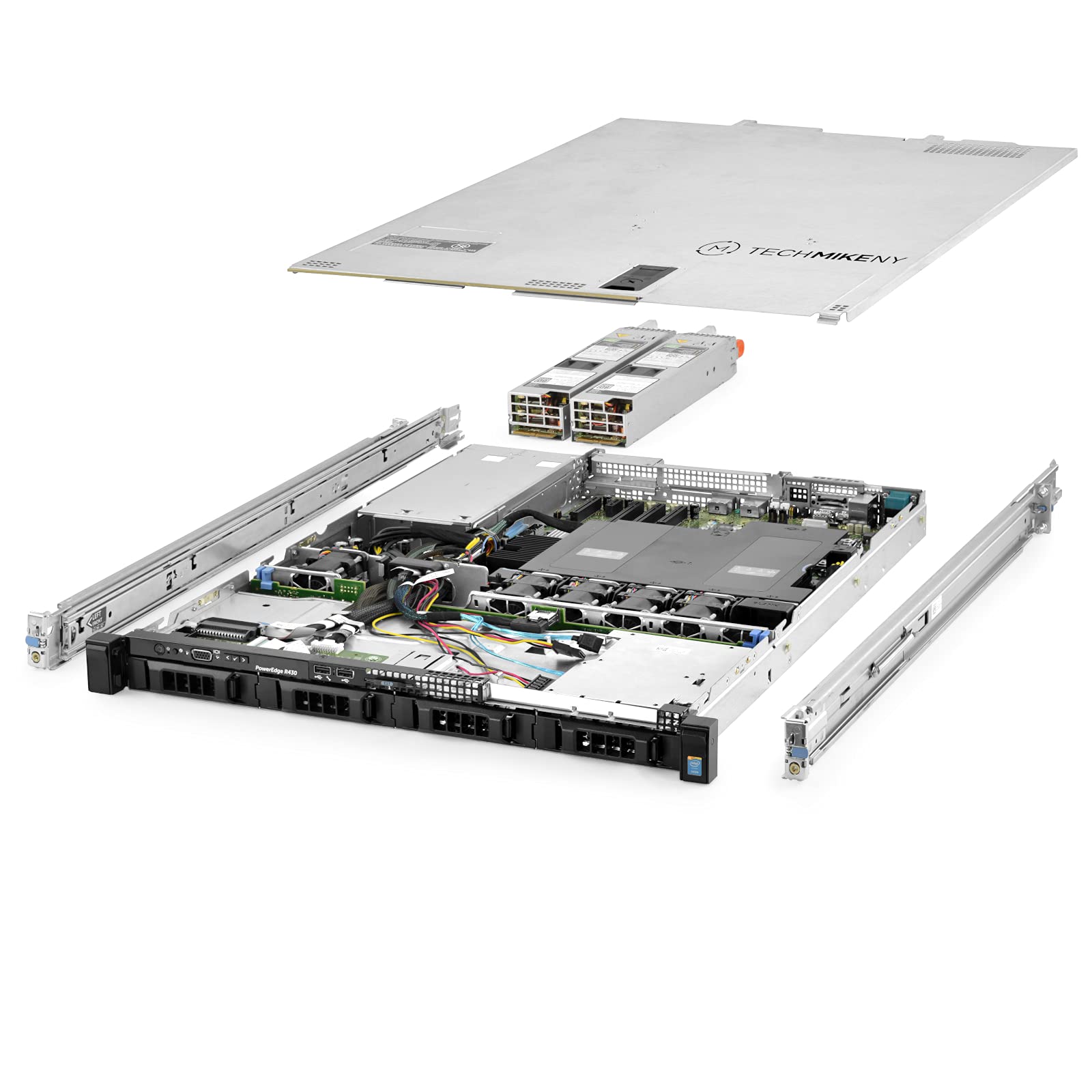 TechMikeNY Server 2X E5-2683v4 2.10Ghz 32-Core 512GB RAM 4X Caddies PowerEdge R430 (Renewed)
