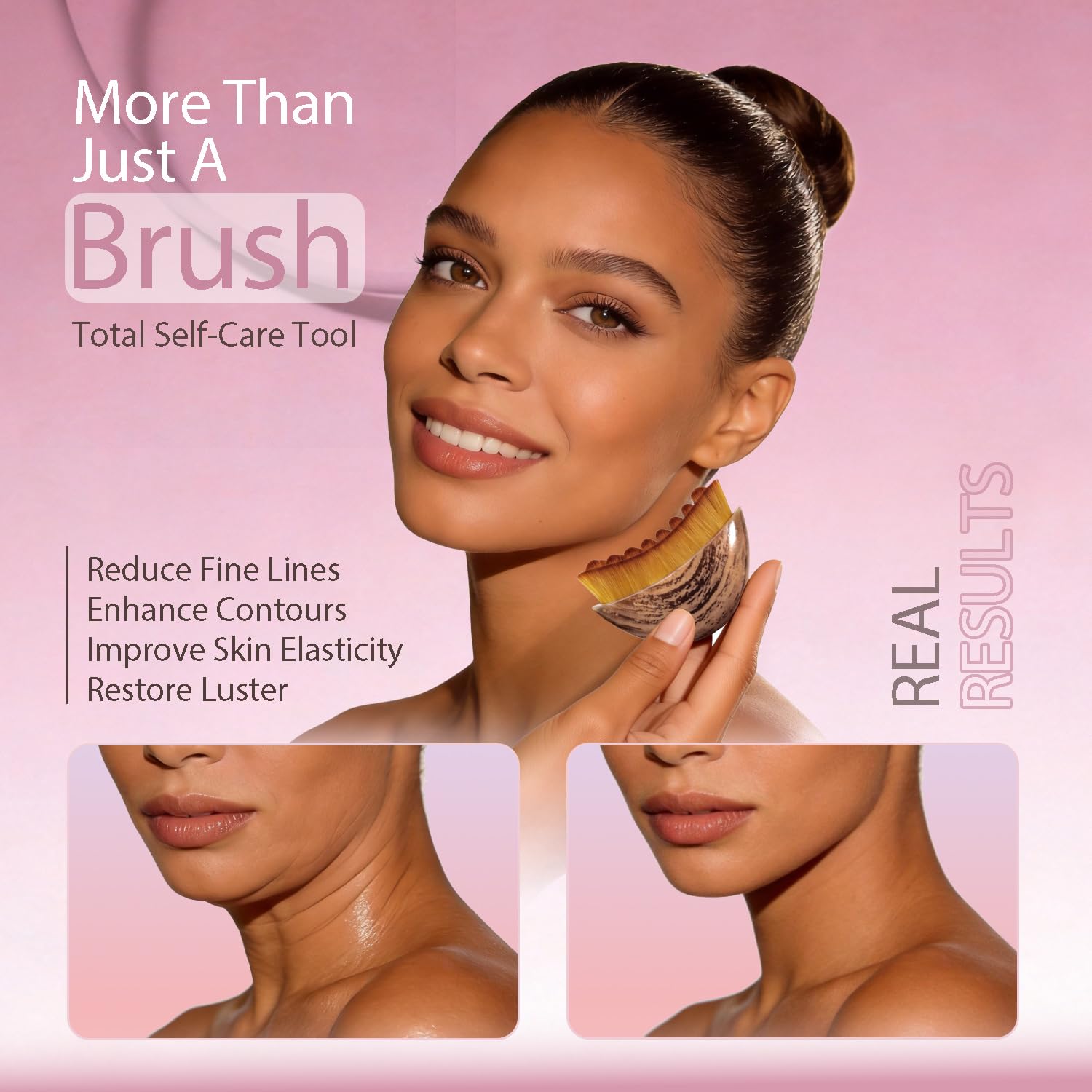 New Lymphatic Contour Face Brush, Face Brush For Lymphatic Drainage,Soft Facial Sculpting GuaSha Dry Tool，Face Contour Depuff Lift Tool For Anti-Puffiness & Detox, Fit The Skin Precisely （2 Pcs）