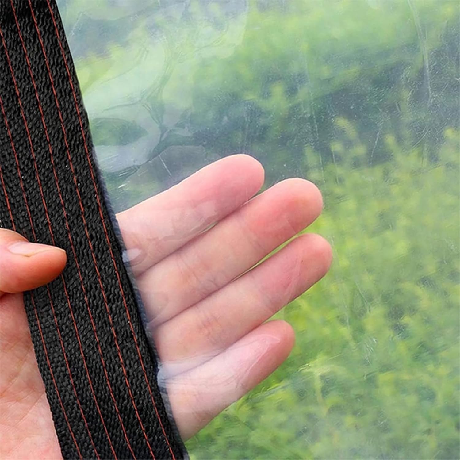 Telone Trasparente Con Occhielli 1x6 M – Impermeabile E Antivento, Per Proteggere Mobili, Piante E Pollai, Visibilità E Aerazione Garantite