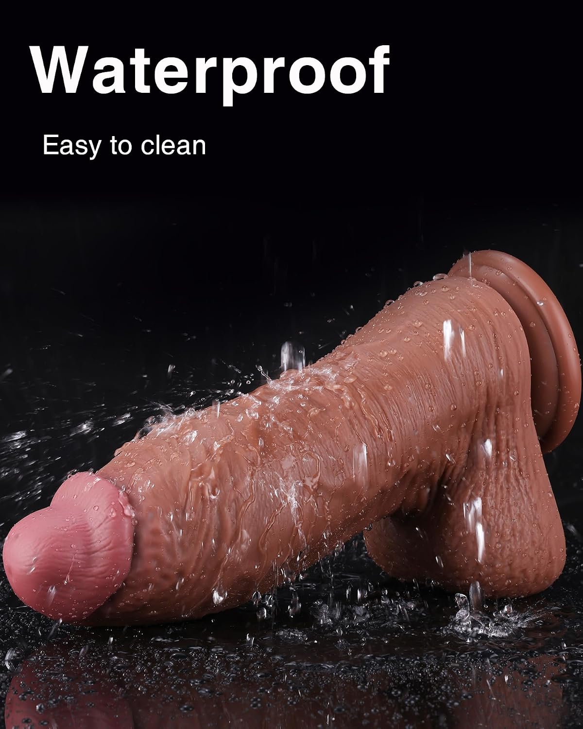 Wildolo 3.5' Ultra Silicone Dildo, 12' Fat XXL Realistic Thrusting Dildo with Wild Ball and Powerful Suction, Classic Blown Thick Adult Toys for Male and Female Intimacy