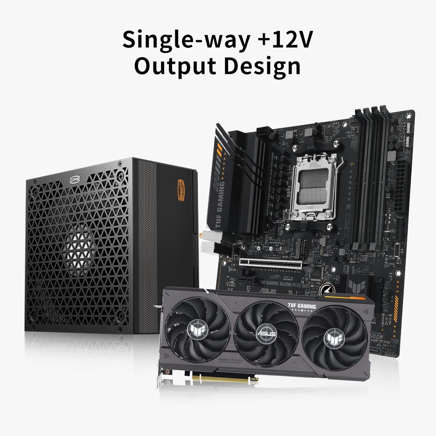 PCCOOLER 850W Power Supply, 80 Plus Bronze Certified, Non-Modular PSU, 135mm Smart Fan, Active PFC, ATX 3.1, Black (YK850)